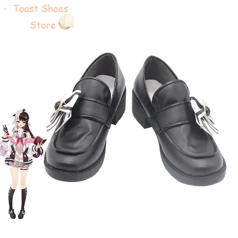 Yorumi Rena Cosplay Shoes Vtuber Cosplay Prop PU Leather Shoes Halloween Carnival Boots Costume Prop