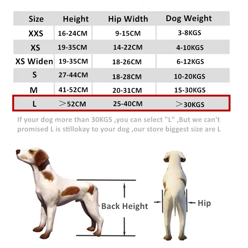 fauteuil roulant réglable à 4 roues, chariot de rééducation pour chien de plus de 30kg