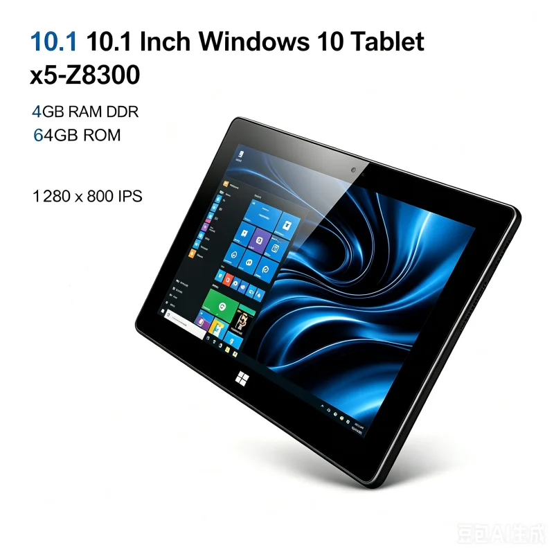 T10 WINDOWS 10 Tablet PC 10.1 INCH 4GB DDR RAM 64GB ROM Z8300 CPU 1280*800 IPS Screen WIFI DS102 HDMI-Compatible