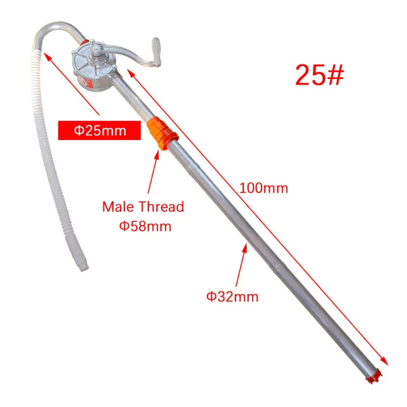 Manual Hand Operated Fuel Pump 200L Oil Drum, Heavy & Light Oil Extraction Transfer and Trucks