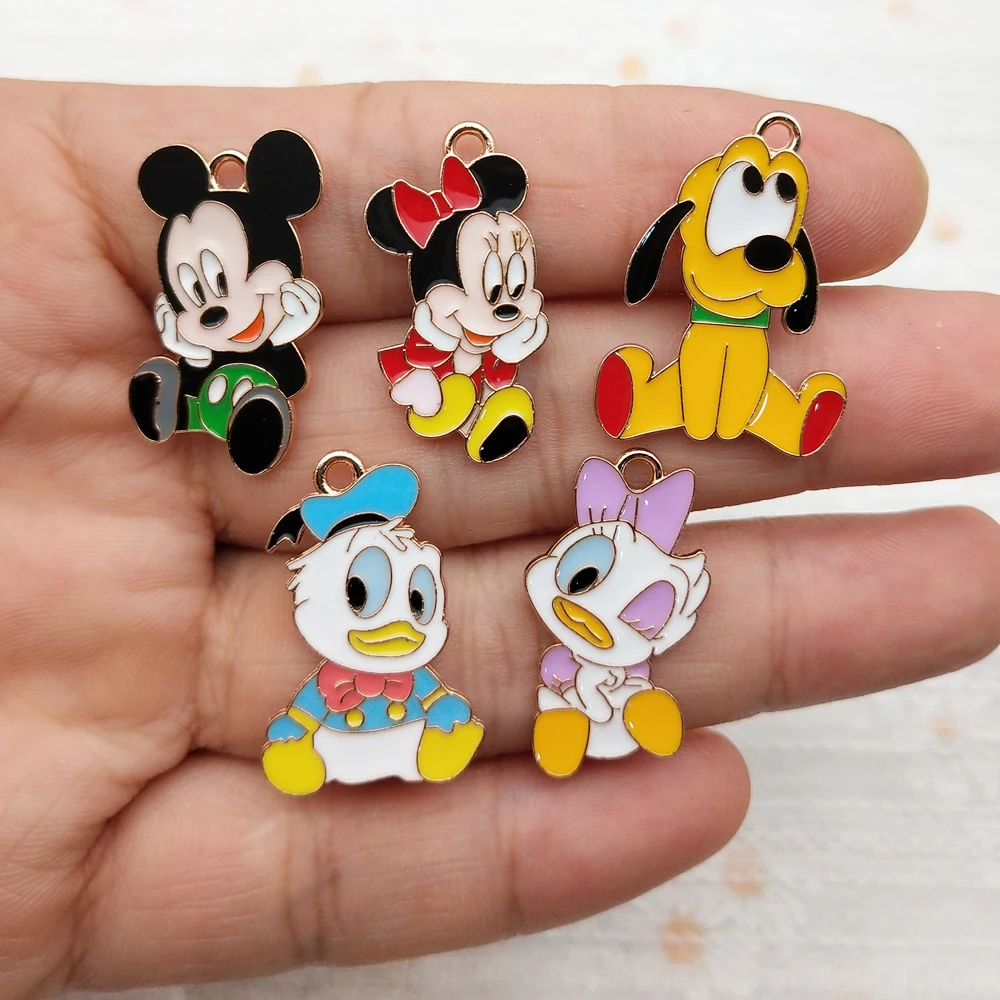 10 قطعة سحر الكرتون لصنع المجوهرات المينا القرط الهاتف المفاتيح سوار قلادة Diy بها بنفسك اكسسوارات سبيكة معدنية مطلية بالذهب #1