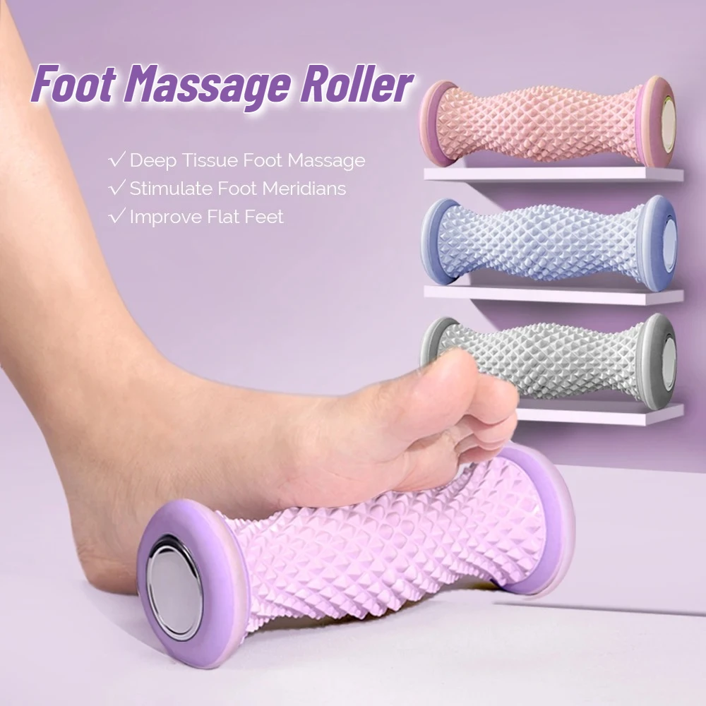 

Foot Massager Acupressure Massage Roller Yoga Massage Ball Plantar Fascia Roller Muscle Relaxation Feet Shiatsu Massager Tools