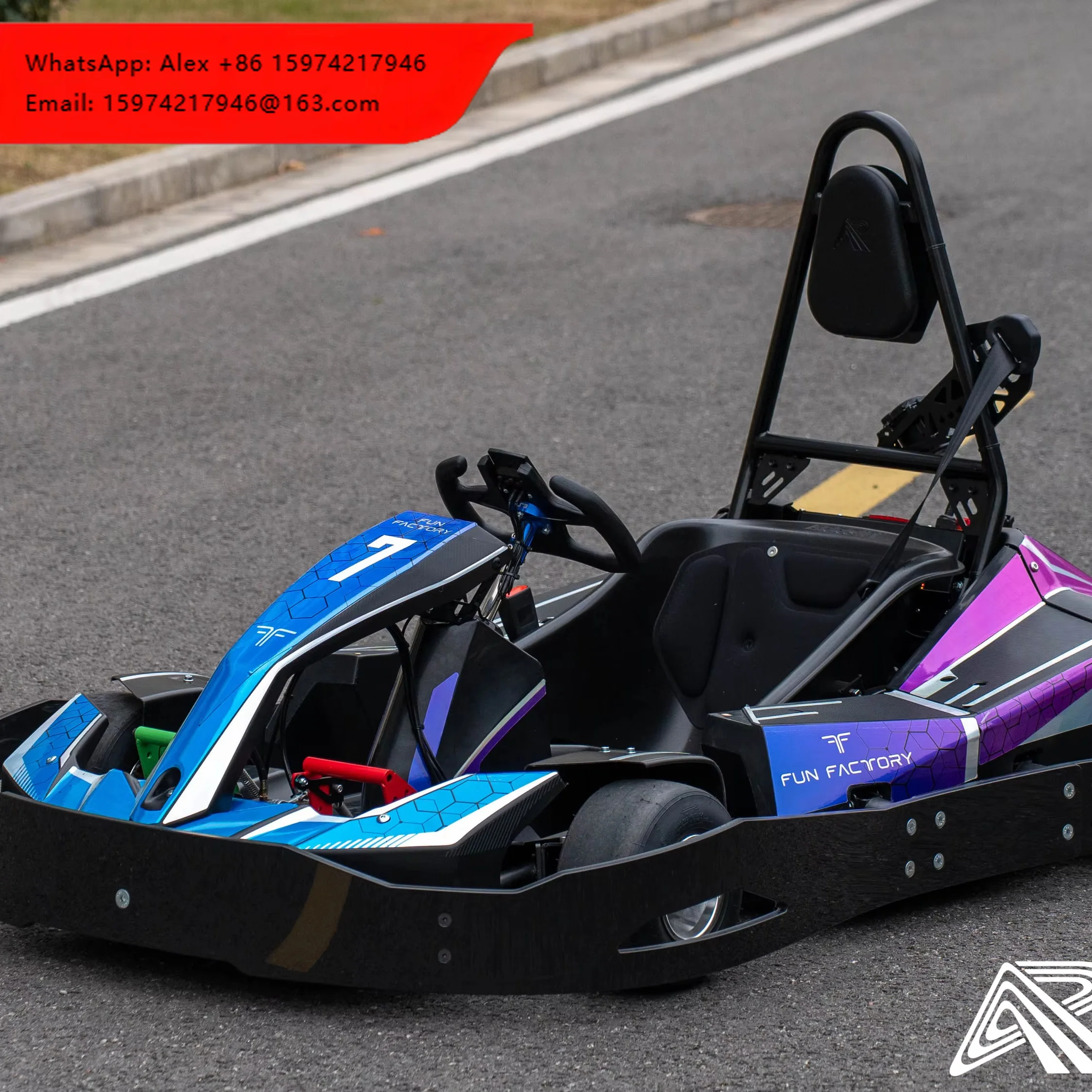 Sleek Compact Lightweight High-performance Professional Outdoor Adult Electric Racing Kart