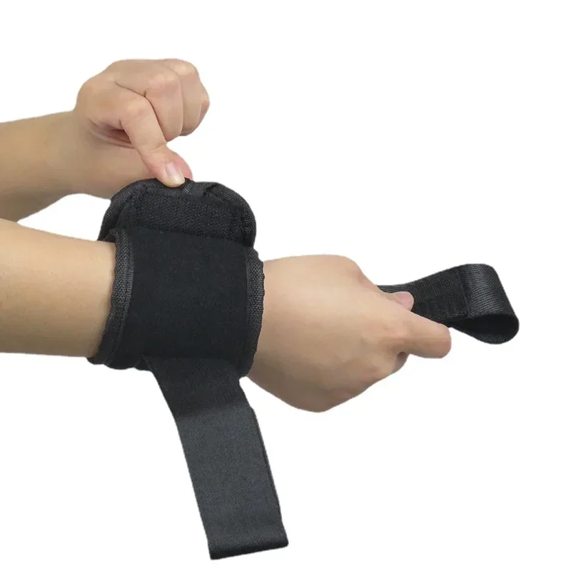 Elderly Adjustable Limbs Restraint Strap Bedridden Patient Protection Black Durable Wrist Ankle Medical Fixator Tie Down Belt