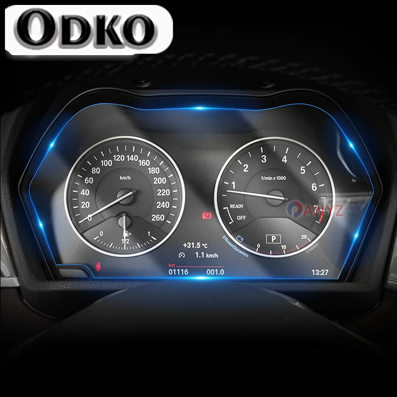 For BMW X1 F48 X2 F39 Dashboared Protector Car Accessories Interior Speedometer Sticker transparent TPU Film refit Anti-scratch