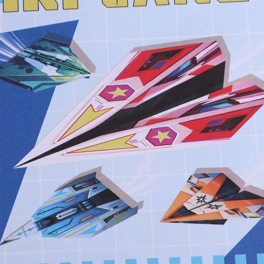 Set di carta colorata fatta a mano in carta Apprendimento artistico Set di origami per aeroplano Montessori Giocattolo per aereo di carta versatile pieghevole 3D