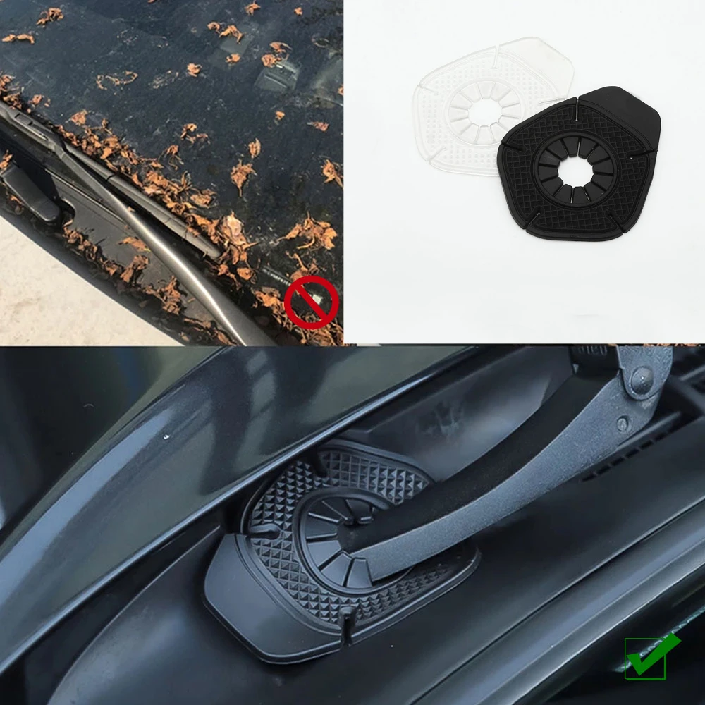 

2pcs Auto Wiper Hole Debris Proof Dustproof Protective Sleeve Accessories Car Windshield Wiper Hole Protective Silicone Covers