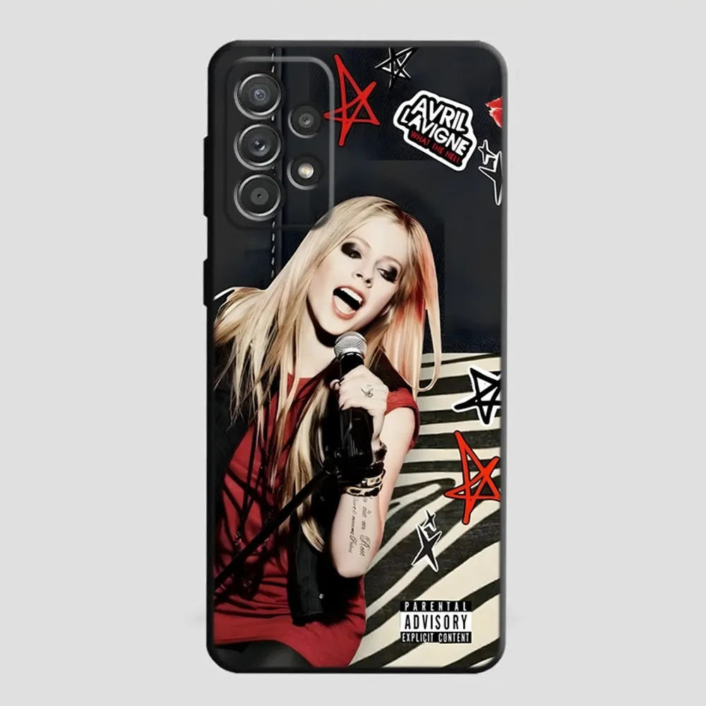 Singer Avril Lavigne Phone Case For Samsung S21,S22 Ultra,S20,S30 plus,S22 plus,S23,S30 ultra 5G Silicone Cover