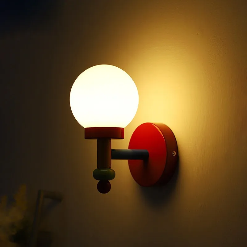 Memphis Retro Colorful Wall Lights Nordic Modern Wall Light for Home Bedside Aisle Room Decor Macarone Children\'s Room LED Light