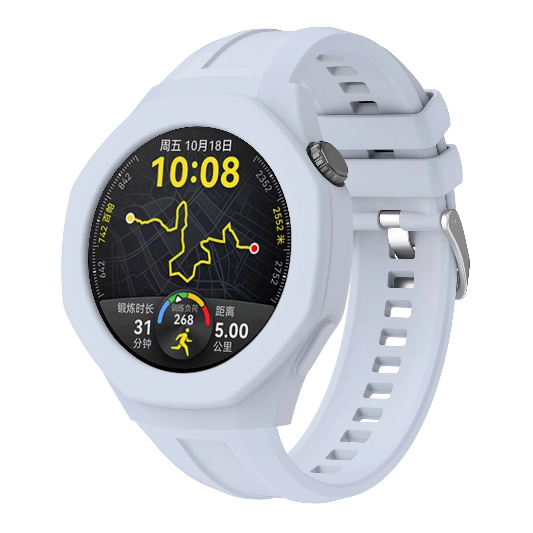 화웨이 워치 GT5 프로 46MM용 실리콘 보호 케이스 스포츠 밴드 보호 커버