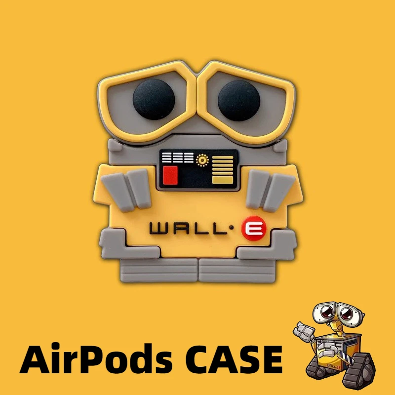 لطيف WALL.E روبوت حقيبة سماعة الاذن ل Airpods Pro 1 2 3 4 الكرتون سيليكون سماعة لاسلكية تعمل بالبلوتوث سماعات الأذن الغطاء الواقي الملحقات