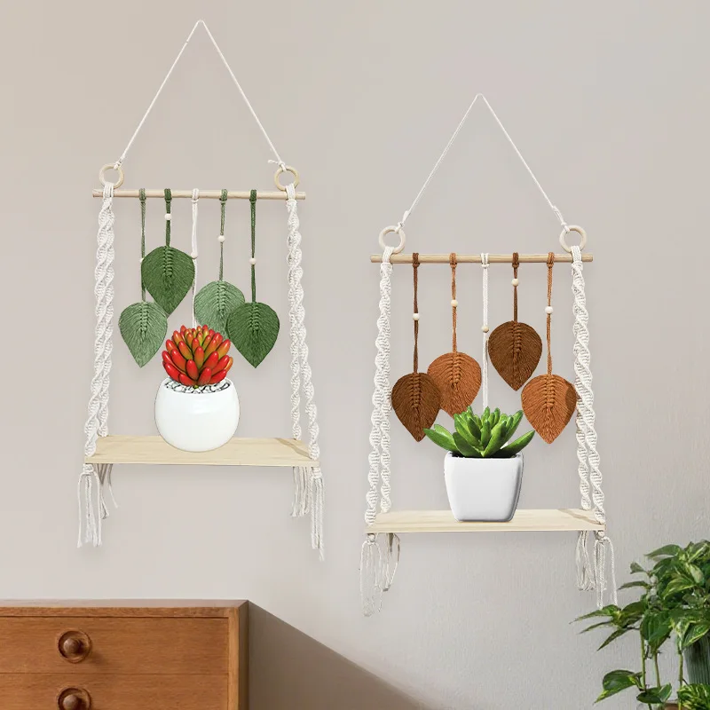 CX Leaf Tapestry Rack Decorative Fringe Tapestry Decoration