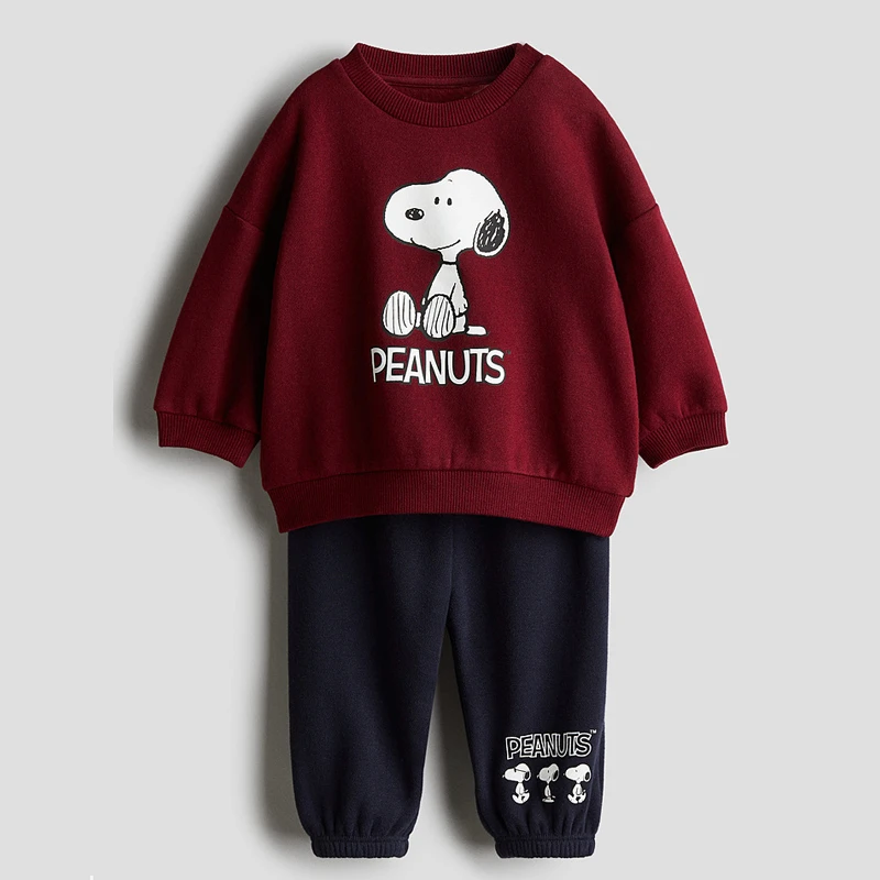 

Boys Autumn New Long Sleeve Outfits Cartoon Tops+Sweatpants Two Piece Set Outer Wear Children Casual Hoodies Pants Tracksuits