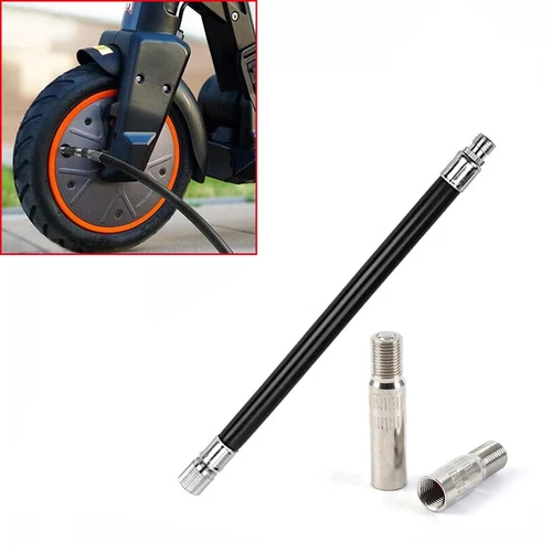 Imagen 1 del producto Adaptador de válvula, bomba de aire, manguera de boquilla extendida para patinete eléctrico Xiaomi M365, válvula de cobre, boquilla de aire inflable para Xiaomi MI 3