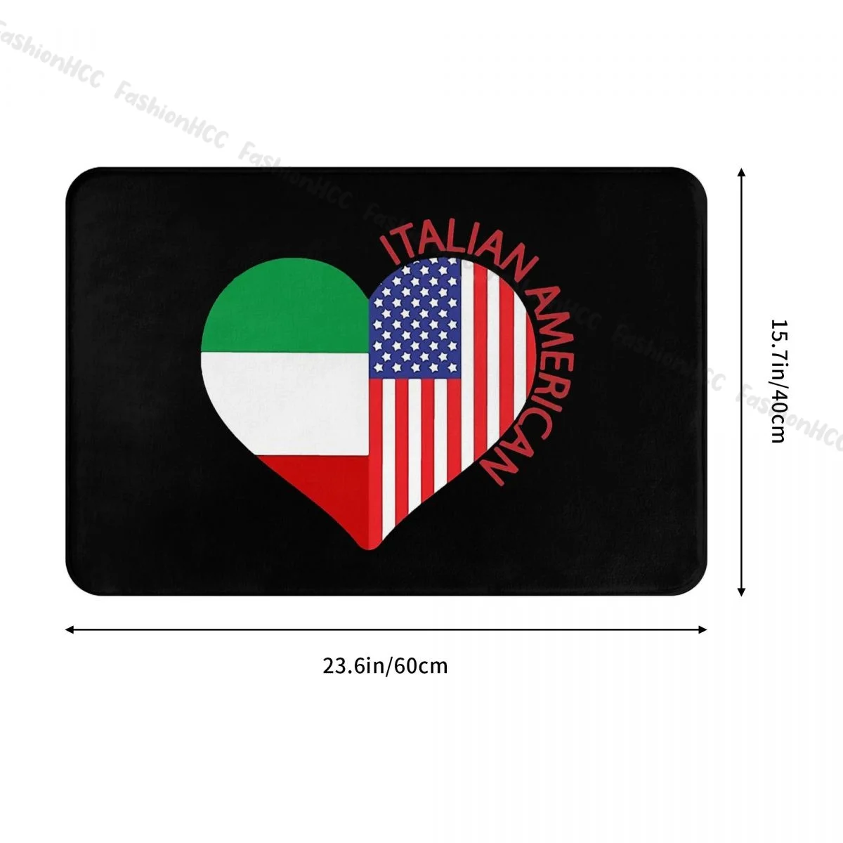 Italia Flag Bedroom Mat Italian American Italian Heart Doormat Kitchen Carpet Outdoor Rug Home Decoration