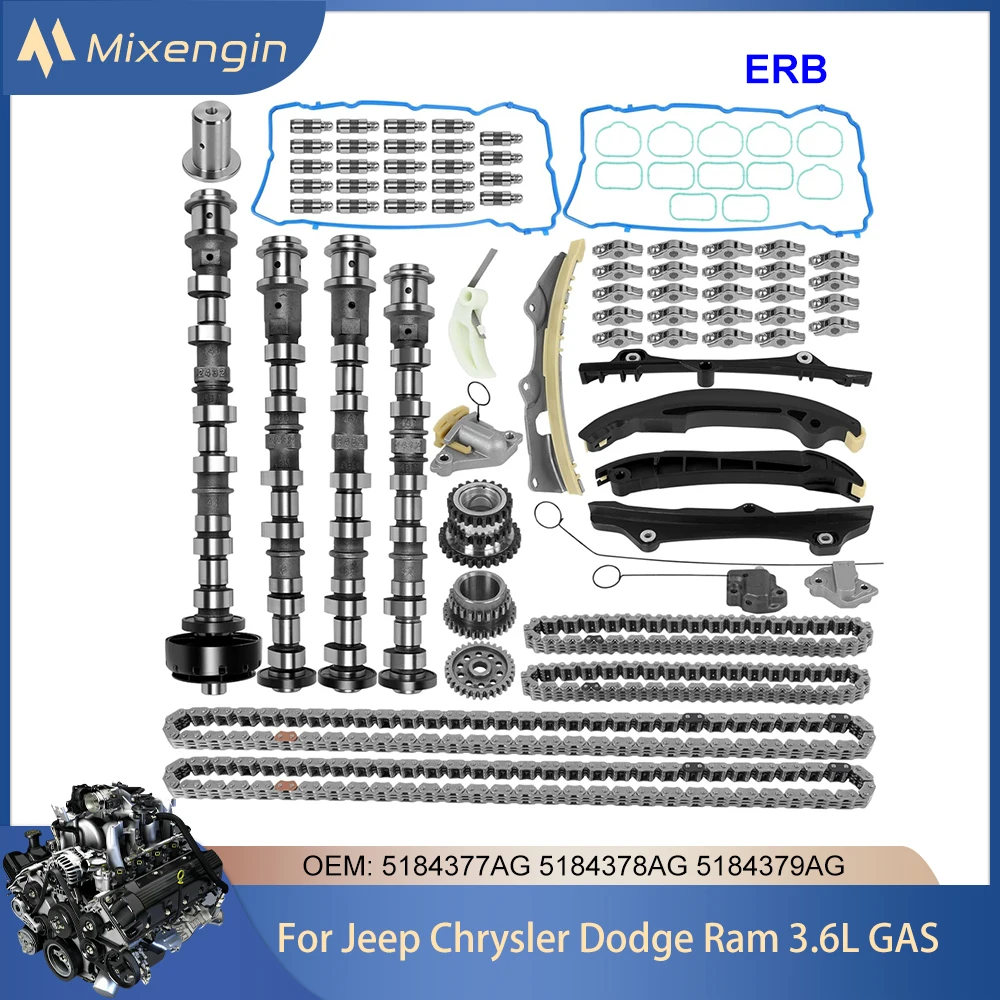 

Engine Parts Timing Chain Kit Valve lifter Rocker arm Kit For ERB Jeep Chrysler Dodge Ram 1500 Volkswagen 3.6L V6 Gas 2011-2016