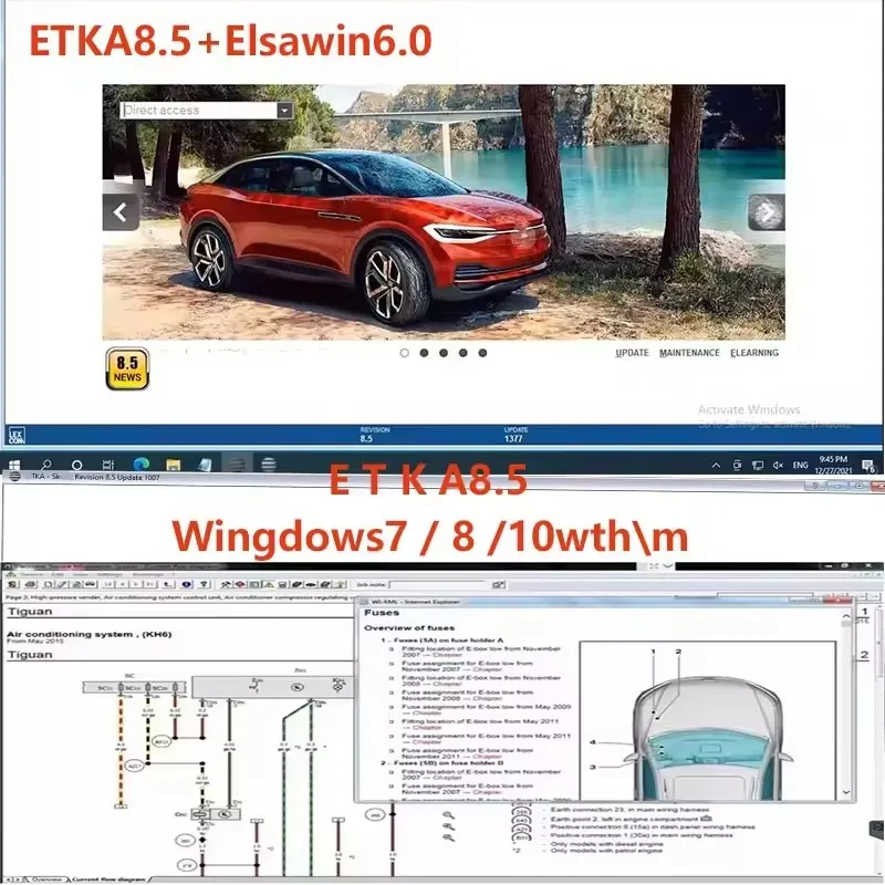 

ETK 8.5 Electronic Parts Catalogue for Group Vehicles 2024 Update - Compatible with VW Audi Seat Skoda Daewoo Installation Manua