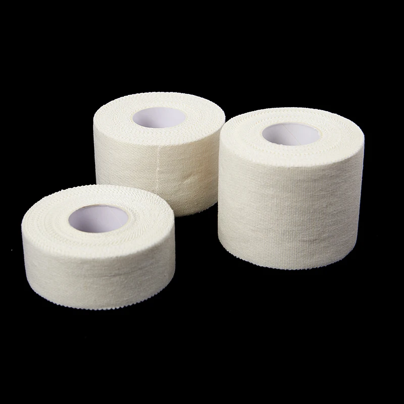 Medical Waterproof Cotton White Premium Adhesive Tape Sport Binding Strain Injury Care Support Physio Muscle Elastic Bandage