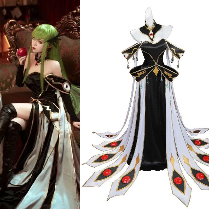 

ANIMECC IN STOCK S-2XL CC Cosplay Anime Game Code Geasss Empress Ver. Cosplay Costume Halloween Party Outfits for Women