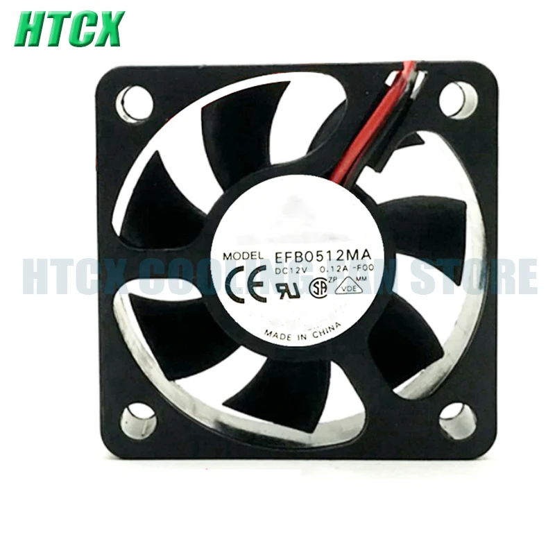 New 5010 5cm EFB0512MA DC: 12V 0.12A Three Wire Frequency Converter Speed Measurement Cooling fan