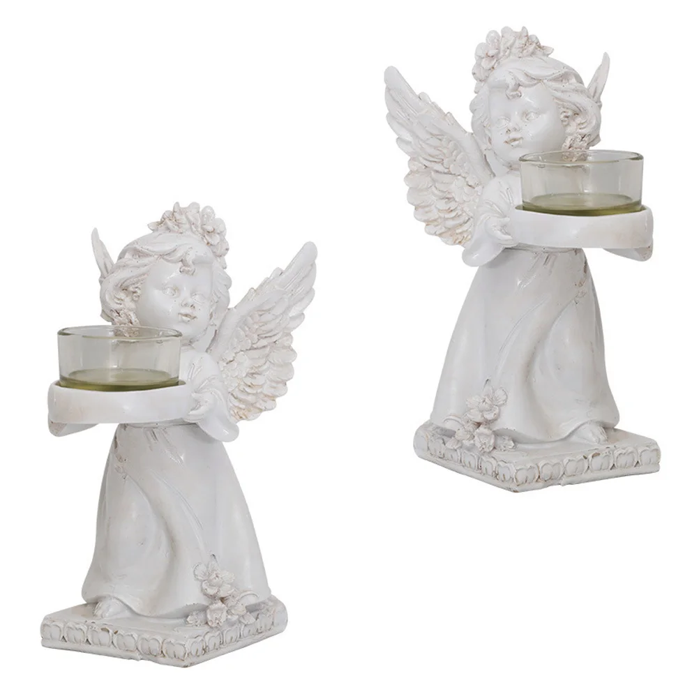 

2Pcs Vintage Candlestick Home Holder Exquisite Workmanship Wedding Party Decor Holder Candlesticks for Home