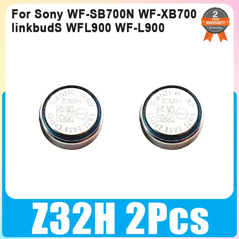 2 Pieces Replacement New Battery For Sony WF-L900 WFL900 WFL900H LinkBuds 3.85V Z32H Headphones
