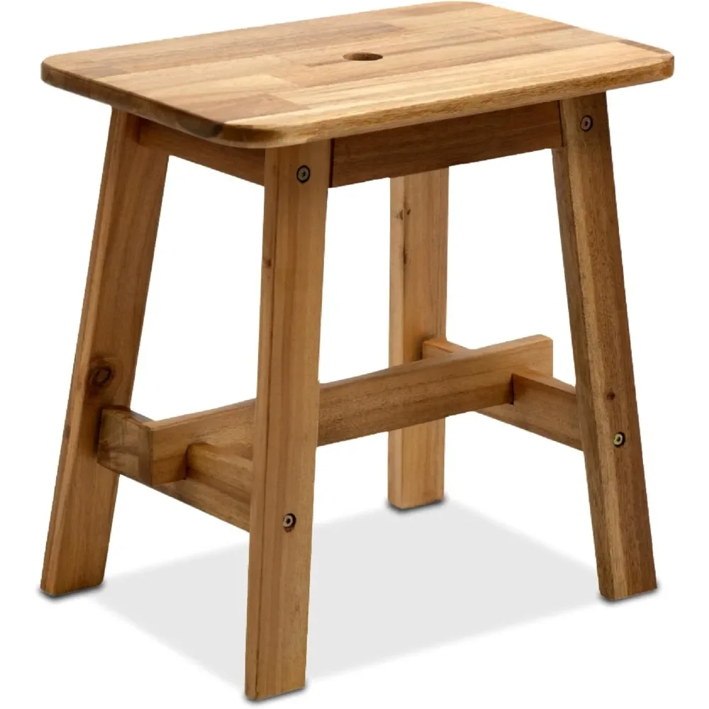 

Rectangular Wood Stool, Small Bench Seat, Small End Table Stool; Bathroom Stool Wood; Plant Stool; Makeup Stool Bathroom