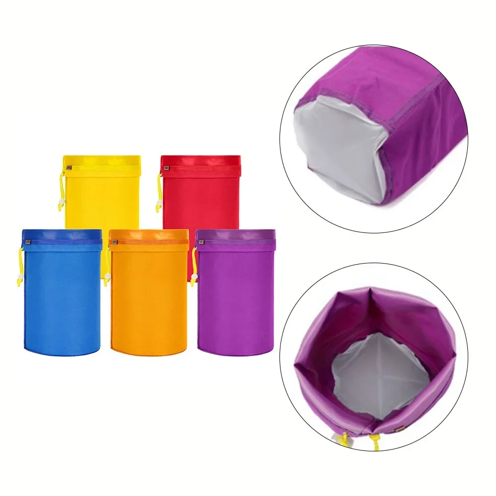 Wide Application Filtration Bags 1 Gallon 5 Bags Set Bubble Ice Bag Essence Extractor Nylon and Terylene Material 32*15cm