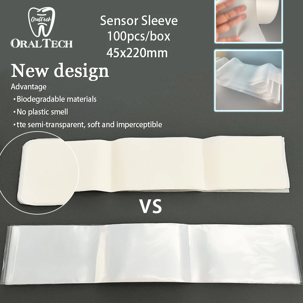 

100pcs/box Dental Sensor Sleeve Disposable X-Ray Digital Protective Film Sheath Cover Protector PE/Biodegradable Materials Soft