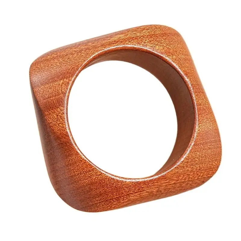

A52E Unique Wooden Bangle Hand Crafted Textured Design Bracelet Gift For Her