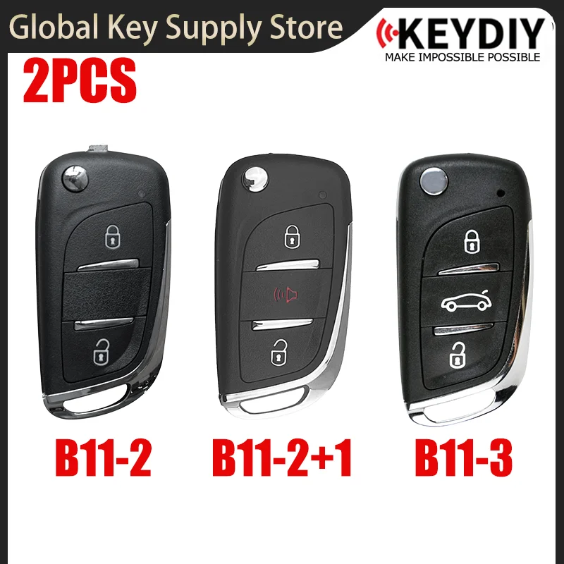 2PCS KEYDIY B Series B11-3 B11-2 B11-2+1 Remote Control for KD900 KD-X2 KD X4 MiNI kd program