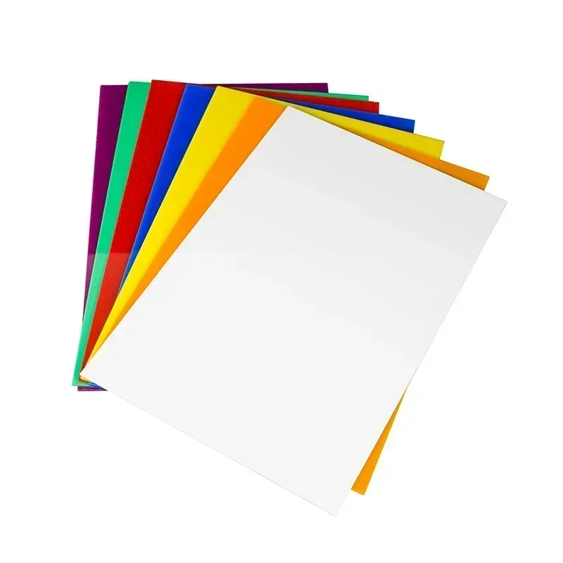 1PC Colorful  Acrylic Sheet PMMA Plastic Plexiglass Tinted Plate for DIY Display Projects Wedding Home Decor  Thickness 2mm 3mm