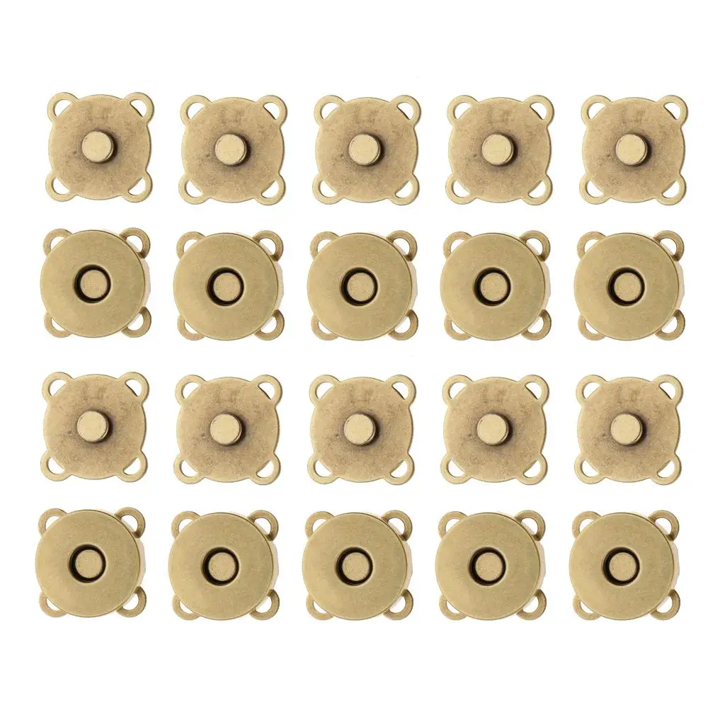 Magnetic Fastener Set Gold Button Sewing Accessory for DIY Craft Bag Clothing Scrapbooking and More