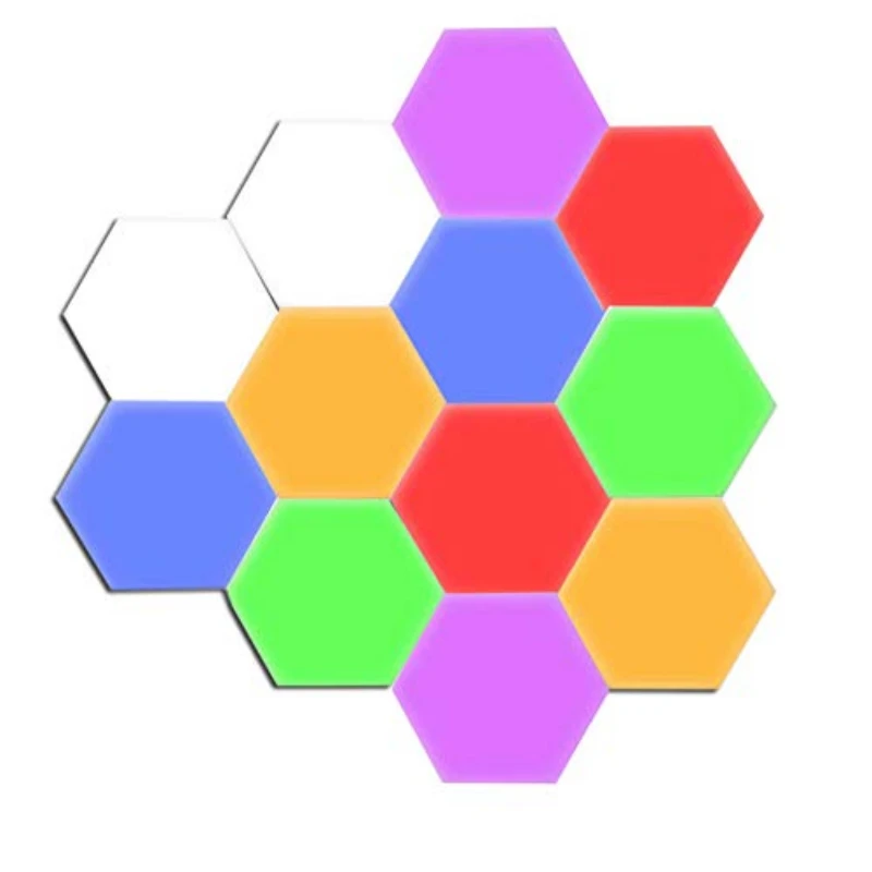 

Modular Hexagon LED Lights Smart LED Wall Light Panels Touch Control Night Light for Home