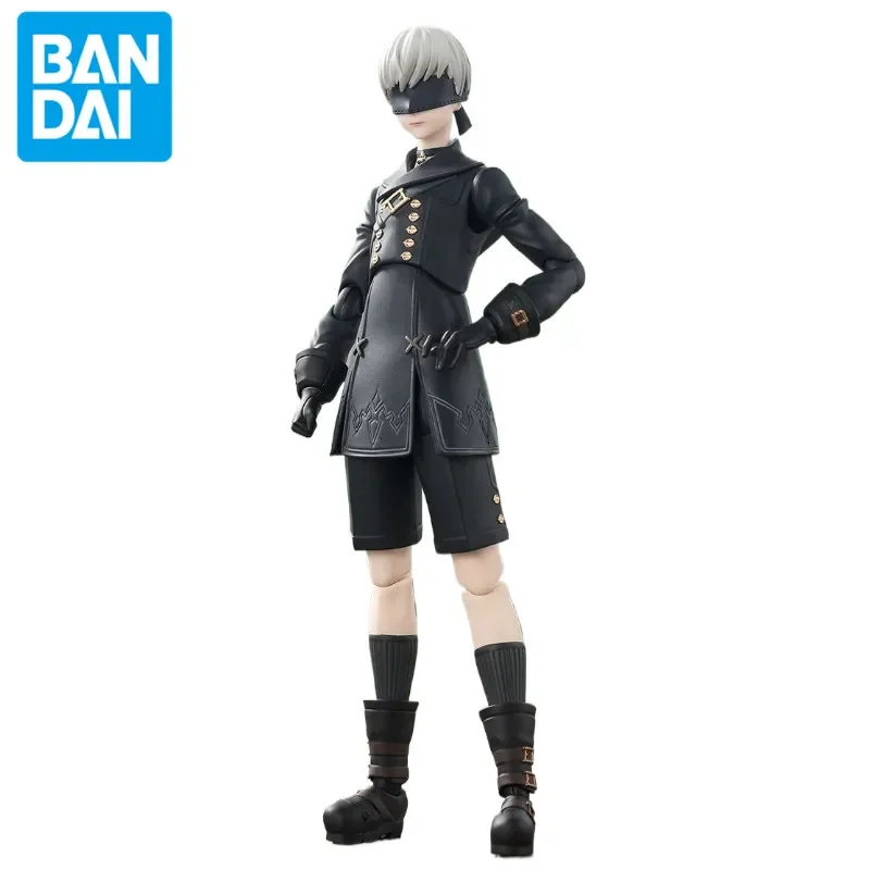 Genuine Bandai Anime NieR Automata TV S.H.Figuarts 9S Children's Toy PVC 14.5cm Doll Action Figure Collection Edition