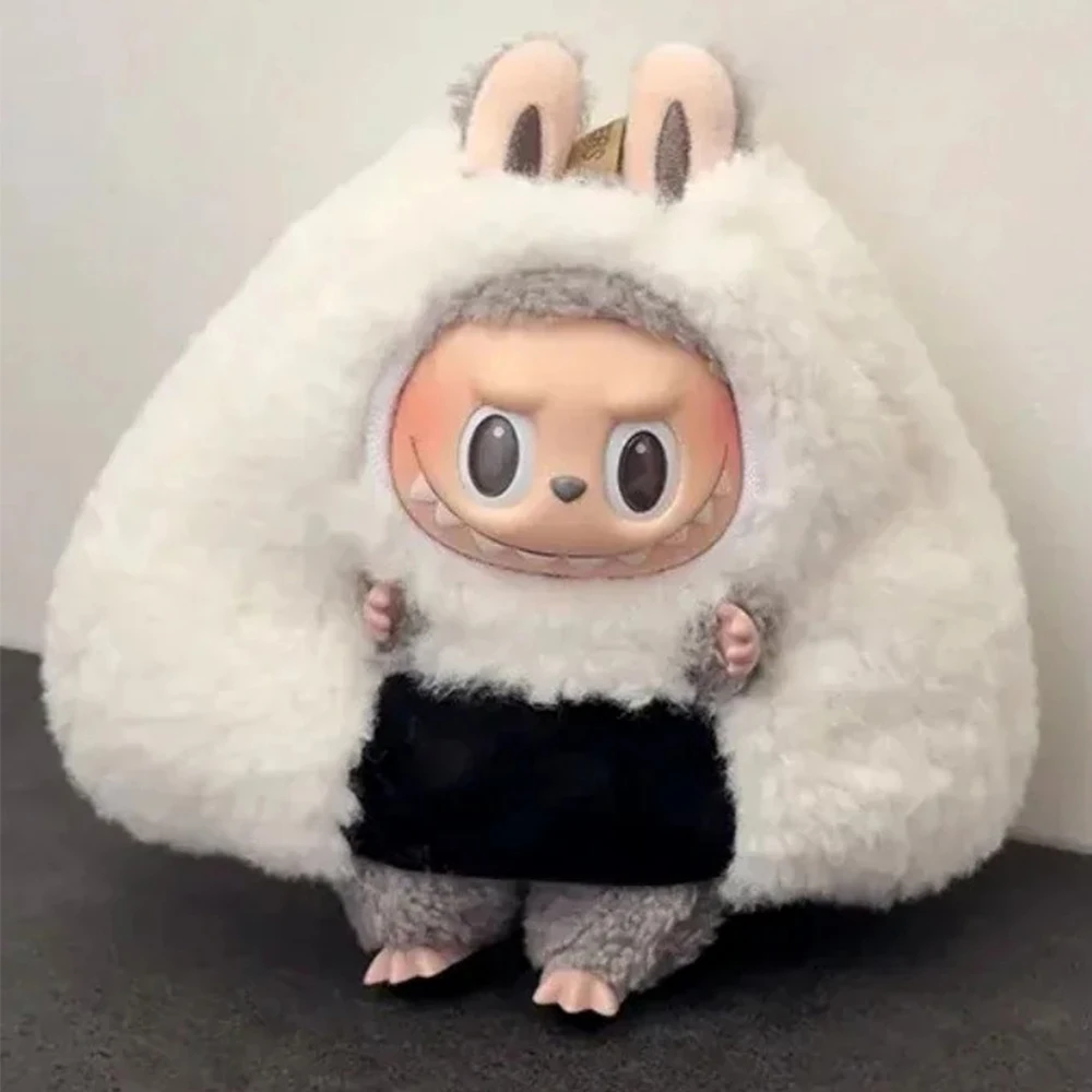 Vêtements de poupée requin mignon pour Labubu Wacky Mart ami crevettes vêtements faits à la main 17cm accessoires de poupée pour Labubu V1 V3 habiller