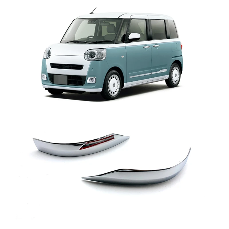 For Daihatsu CANBUS 2022+ Chrome Side Door Rearview Mirror Decoration Strip Cover Trim Sticker Styling