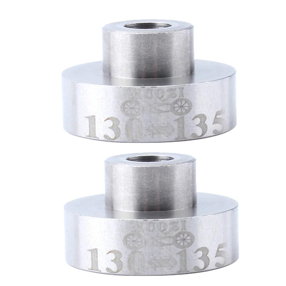 

2pcs Bicycle Rear Hub Adapter 130MM to 135MM Conversion Seat Durable Stainless Steel Caps Easy Install Anti Corrosion