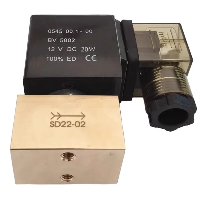 Brass High Pressure Solenoid Valve 10MPa G1/4 G3/8 Water Gas Control Valve Normally Open Closed AC220V DC24V