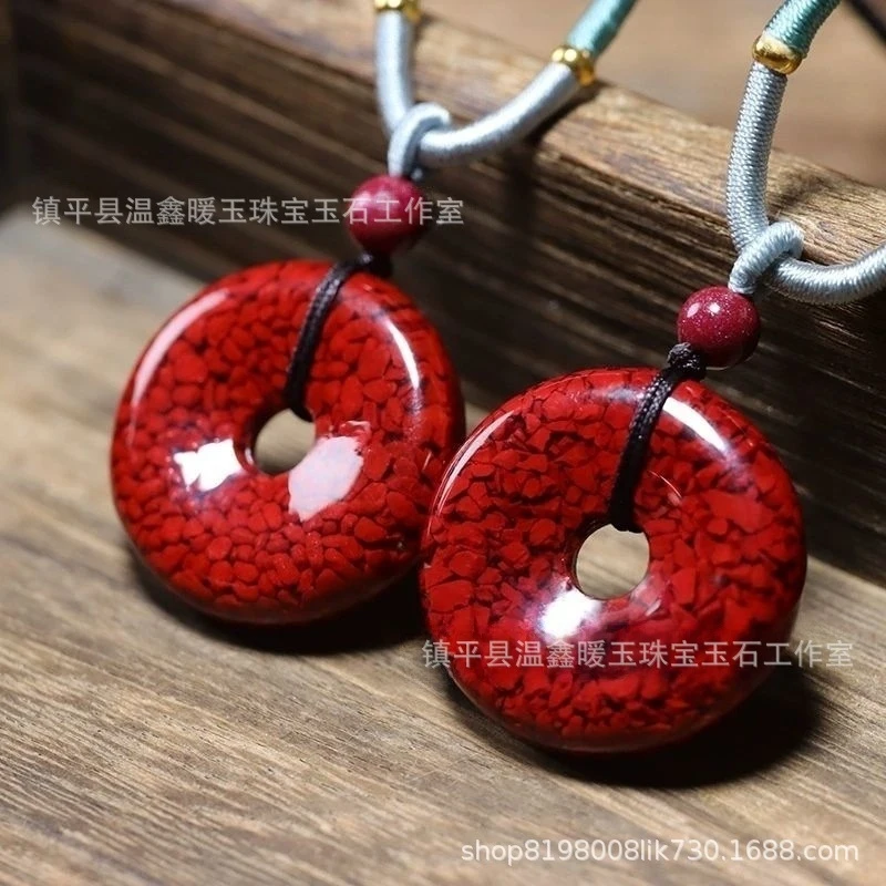 peace made from high-content purple gold sand, Qin Zhenyu, unisex pendant