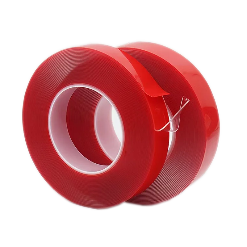 

Red film acrylic transparent double-sided tape for Spring Festival stickers, waterproof strong adhesive, temperature-resistant a