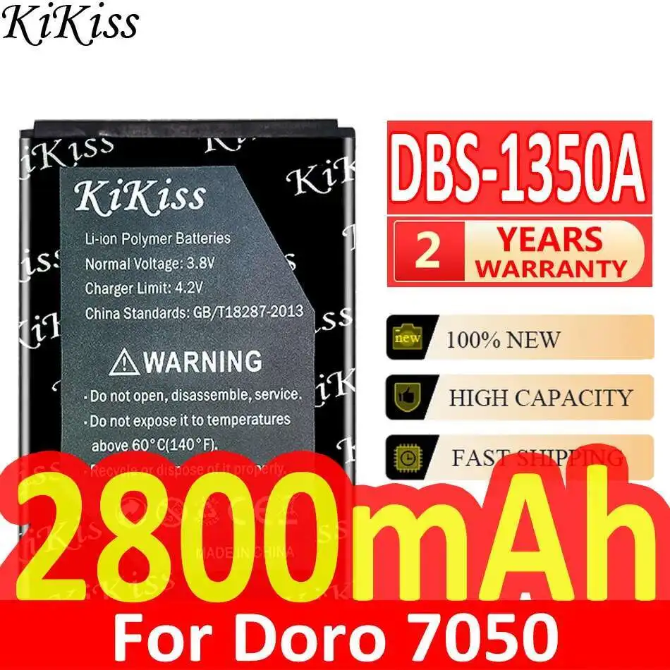 

2800Mah For Doro 7050 Consumer Cellular Stable Dbs-1350A Mobile Phone Battery Reliable Power Supply