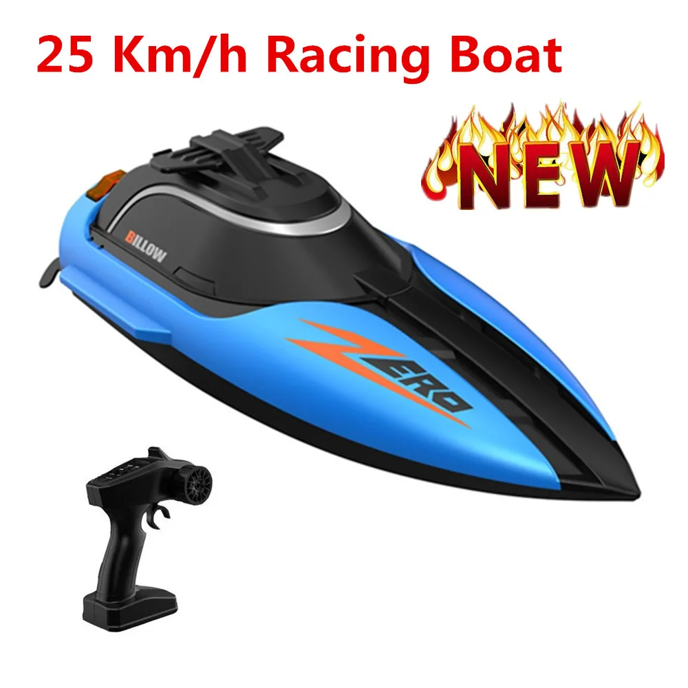 New Rc Boat 25Km/h High SpeedBoat  With LED Light Water Cooling System Remote Control Boat Use For Pools / Lakes