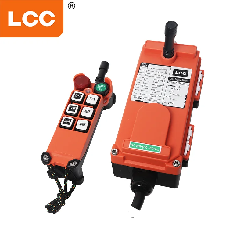 Telecrane F21-E1 Remote Control Nirkabel Industri untuk Derek Kecepatan Tunggal untuk Hoist Listrik