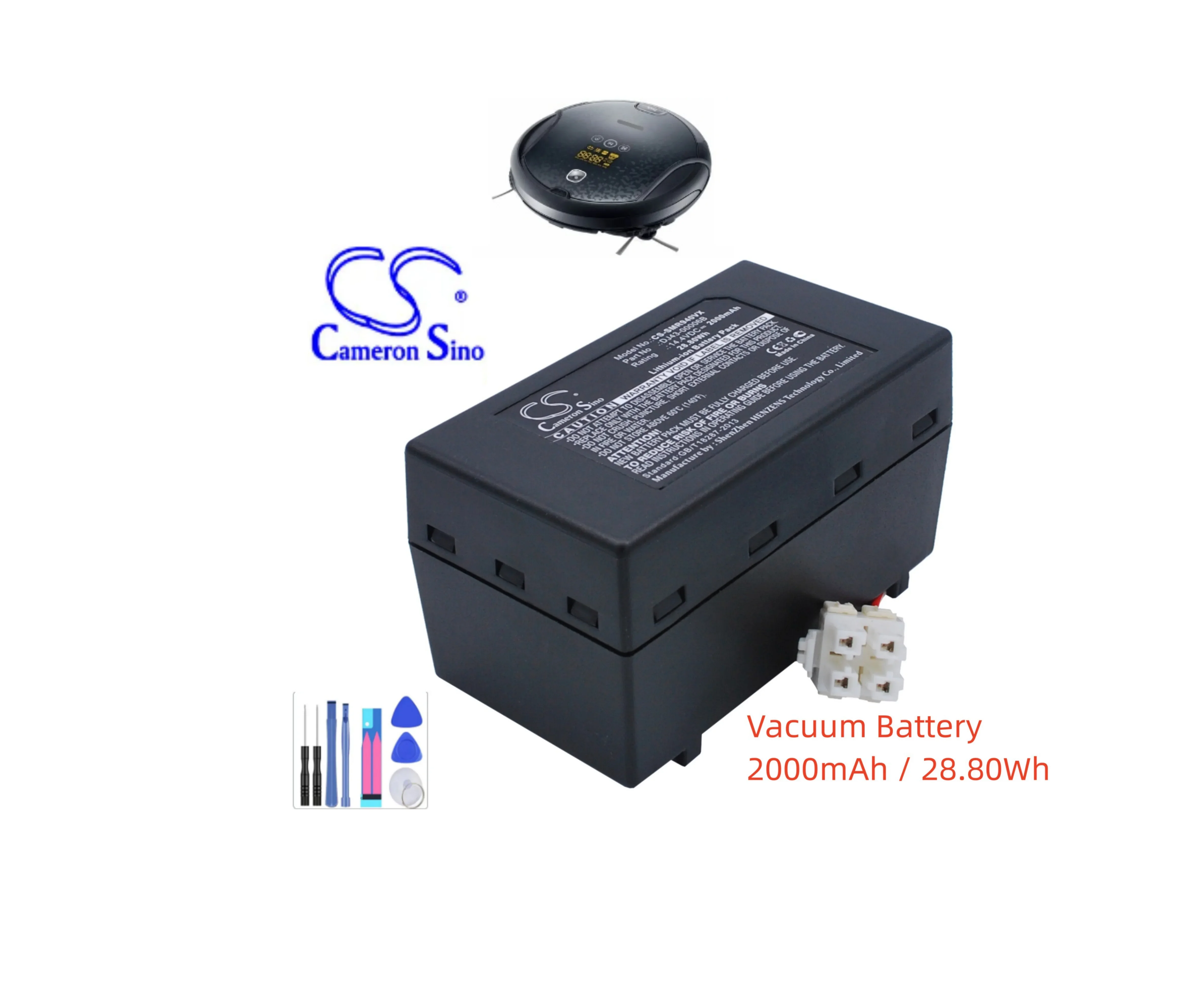 

Vacuum Battery For Samsung DJ43-00006A DJ43-00006B DJ96-00152B DJ96-00203A NaviBot SR8940 NaviBot SR8950 NaviBot SR8980 2000mAh