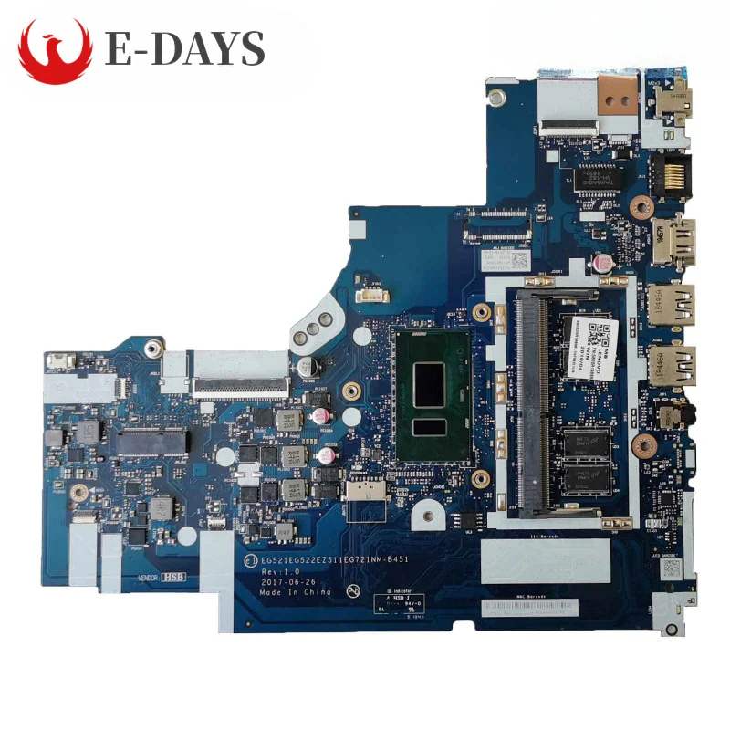 For Lenovo IdeaPad 330-15IKB 330-17IKB UMA Motherboard NM-B451 Mainboard with CPU I3-8130U 100% Tested Ok