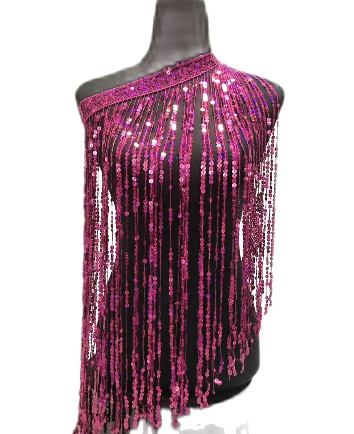 

Sequined Fringe, Dancewear, Costumes, Dress Fringe, DIY, Sewing Fringe, Whashable, 60cm Wide, 10yards Long, 70+ Colors