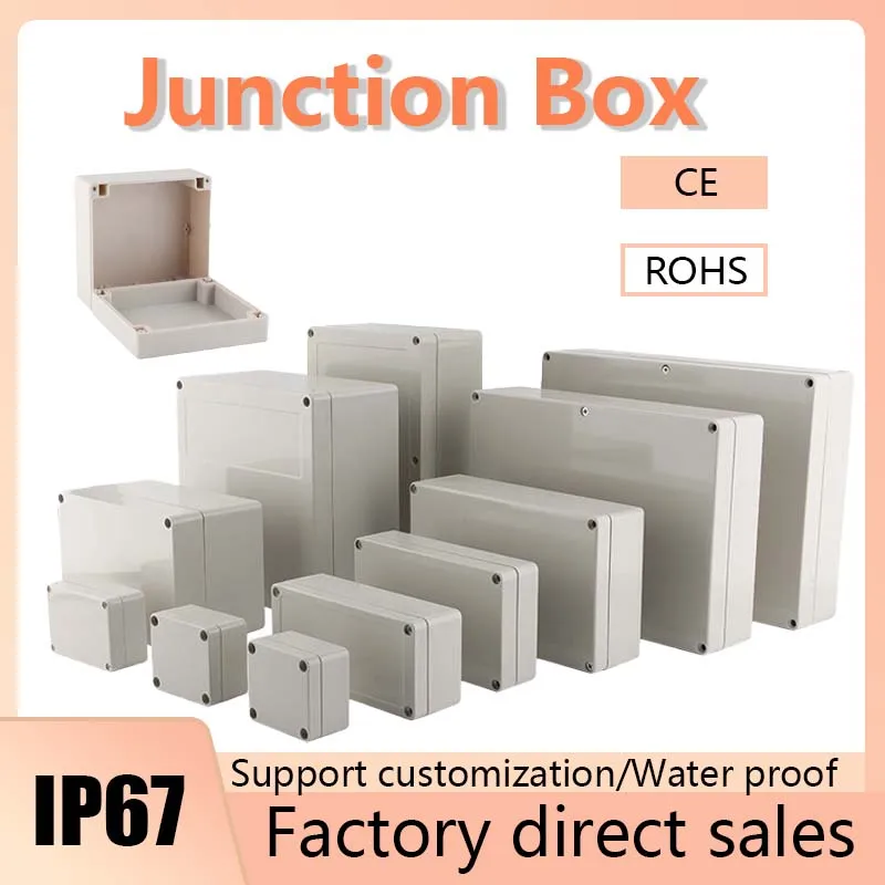 F Series Plastic ABS Junction Box Screw Cable Custom Waterproof Junction Box Ip67 Outdoor Electrical Junction Box Enclosure