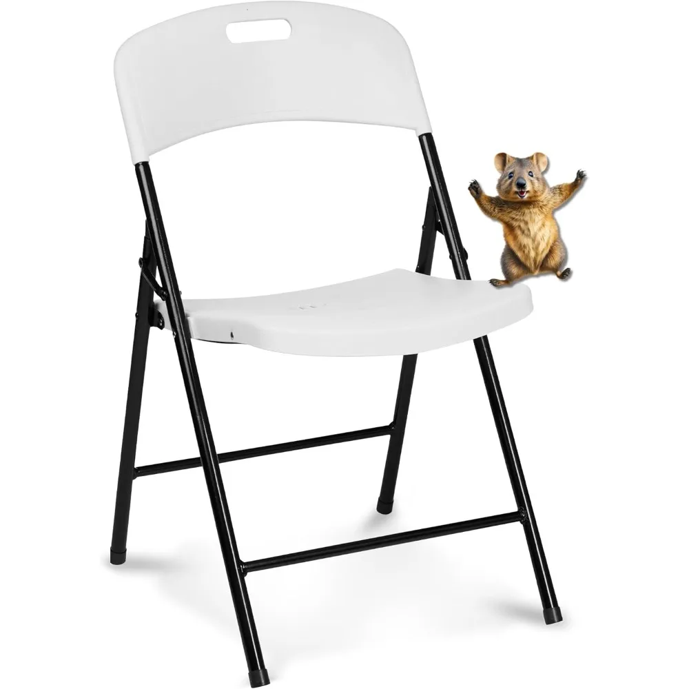 

Folding Chair, Indoor Outdoor Plastic Commercial Stackable Foldable Guest Chairs for Events Office Wedding Party Picnic Kitchen