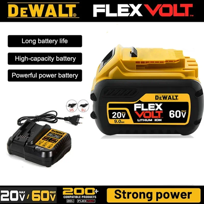 

Оригинальный аккумулятор DeWALT 20В/60В 6Ач/9Ач MAX FlexVolt для электроинструментов DCB606 DCB205 DCB206 DCB209 DCB182